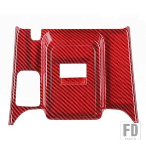 フォード ブロンコ 2 ドア 2021-24 アップ窓スイッチパネル装飾カバーインテリアアクセサリー - Red Carbon Fiber