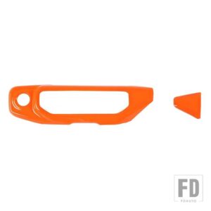 ジープ ラングラー JL グラディエーター JT 2018-23 カーエアコンコントロールパネル装飾カバー - Orange