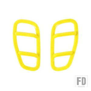 ジープ フロントサイドフェンダーライトランプ装飾カバーレネゲード 2016-24 アップ - yellow B