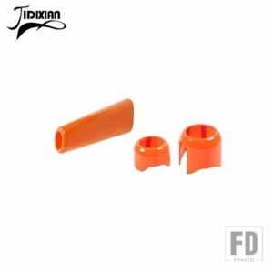 ジープ ハンドブレーキ 4WD ギアシフトノブヘッド装飾カバーラングラー JL グラディエーター JT 2018-24 アップ - Orange