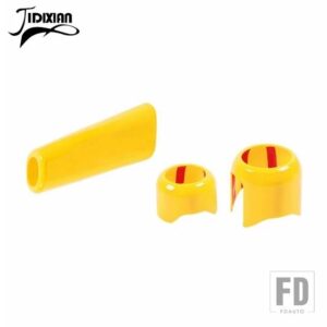 ジープ ハンドブレーキ 4WD ギアシフトノブヘッド装飾カバーラングラー JL グラディエーター JT 2018-24 アップ - Yellow