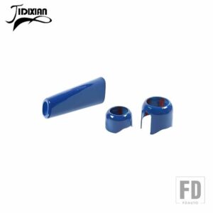 ジープ ハンドブレーキ 4WD ギアシフトノブヘッド装飾カバーラングラー JL グラディエーター JT 2018-24 アップ - Blue