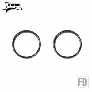 フォード 車室内ドアスピーカー装飾カバーアクセサリーマスタング 2015-23 - Small black carbon
