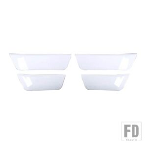 フォード ABS ドア収納ボックスコンパートメントパネル装飾カバーステッカー F150 2021 2022 インテリアアクセサリー - White