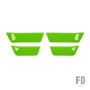 フォード ABS ドア収納ボックスコンパートメントパネル装飾カバーステッカー F150 2021 2022 インテリアアクセサリー - light green