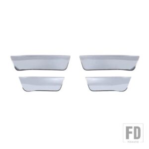 フォード ABS ドア収納ボックスコンパートメントパネル装飾カバーステッカー F150 2021 2022 インテリアアクセサリー - Chrome