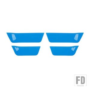フォード ABS ドア収納ボックスコンパートメントパネル装飾カバーステッカー F150 2021 2022 インテリアアクセサリー - light blue