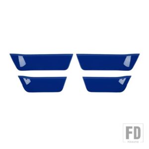 フォード ABS ドア収納ボックスコンパートメントパネル装飾カバーステッカー F150 2021 2022 インテリアアクセサリー - Blue