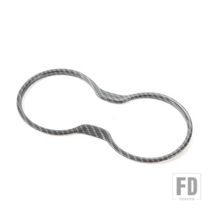 ジープ ABS 車内フロントリアウォーターカップホルダーパネル装飾カバートリムコンパス 2017-20 - carbon fibr front