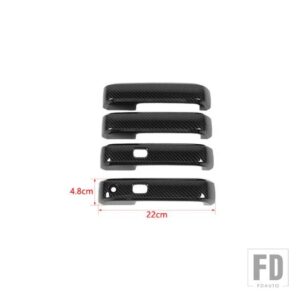 フォード 車外装ドアハンドル装飾シェルカバー F150 2015-20 カーアクセサリー - A carbon fiber