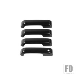 フォード 車外装ドアハンドル装飾シェルカバー F150 2015-20 カーアクセサリー - B Black