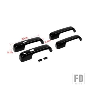 フォード 車外装ドアハンドル装飾シェルカバー F150 2015-20 カーアクセサリー - A Black