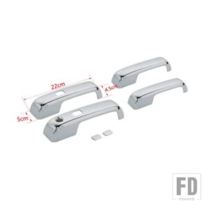 フォード 車外装ドアハンドル装飾シェルカバー F150 2015-20 カーアクセサリー - A Chrome