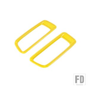 ジープ エンジンフードエアアウトレットベント装飾カバーラングラー JL グラディエーター JT 2018-24 2025 - Yellow