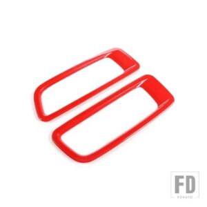 ジープ エンジンフードエアアウトレットベント装飾カバーラングラー JL グラディエーター JT 2018-24 2025 - Red