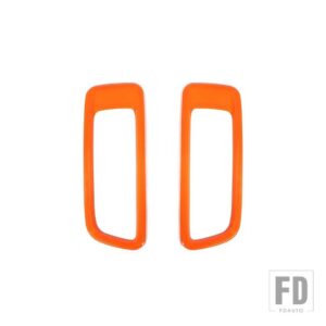 ジープ エンジンフードエアアウトレットベント装飾カバーラングラー JL グラディエーター JT 2018-24 2025 - Orange