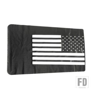 車体フードエンジンドア装飾デカールステッカーダッジラム 2010 アップ外装アクセサリー - hood carbon flag