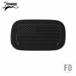 ジープ 燃料タンクキャップ装飾カバーグランドチェロキー 2011-20 - carbon fiber grain
