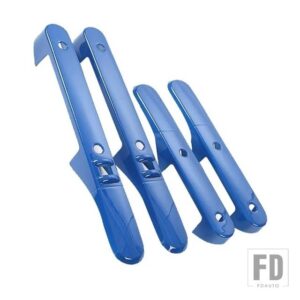 ジープ ABS 車内ドアハンドル装飾カバートリムラングラー JK 2007 2008 2009 2010 カーアクセサリー - BLUE 4 door