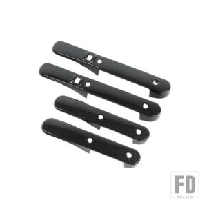 ジープ ABS 車内ドアハンドル装飾カバートリムラングラー JK 2007 2008 2009 2010 カーアクセサリー - Carbon Fiber 4PCS