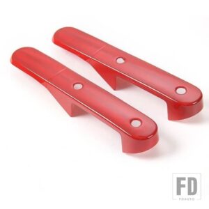 ジープ ABS 車内ドアハンドル装飾カバートリムラングラー JK 2007 2008 2009 2010 カーアクセサリー - red 2 door