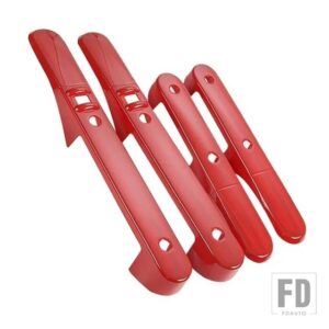 ジープ ABS 車内ドアハンドル装飾カバートリムラングラー JK 2007 2008 2009 2010 カーアクセサリー - red 4 door