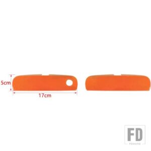 車アウタードアハンドル装飾カバーダッジチャレンジャー 2012-24 - Orange