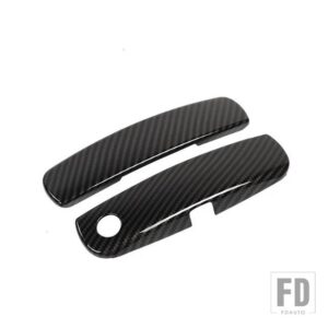 車アウタードアハンドル装飾カバーダッジチャレンジャー 2012-24 - carbon fiber grain