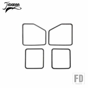 フォード ABS ドアスピーカースピーカー装飾カバー F150 2015-20 インテリアアクセサリー - Black Wood Grain
