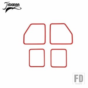 フォード ABS ドアスピーカースピーカー装飾カバー F150 2015-20 インテリアアクセサリー - Red
