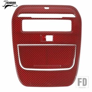 フォード 車読書灯ランプ装飾パネルステッカーカバー F150 2021-24 アップインテリアアクセサリー - Red Carbon Fiber