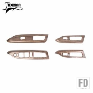 シボレー コロラド GMC キャニオン 2014-2022 インテリアウィンドウリフトスイッチボタンパネル装飾カバー - Wood Grain
