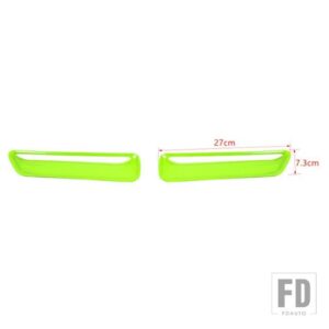 エンジンフードエアフローインテークベント装飾カバーダッジチャレンジャー 2015-24 アップ - light green