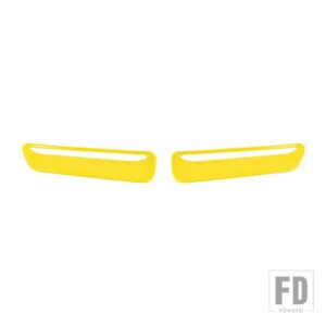 エンジンフードエアフローインテークベント装飾カバーダッジチャレンジャー 2015-24 アップ - Yellow