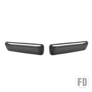 エンジンフードエアフローインテークベント装飾カバーダッジチャレンジャー 2015-24 アップ - carbon fiber grain