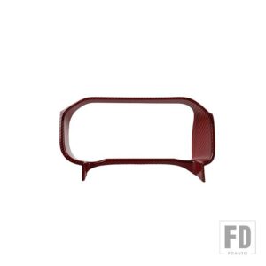 フォード ブロンコ 2021-24 ダッシュボード計器パネル装飾フレームカバーインテリアアクセサリー - Red Carbon Fiber