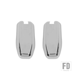 フォード ABS リアドアテールゲートガラスヒンジ装飾カバーブロンコスポーツ 2021 2022 外装アクセサリー - Chrome