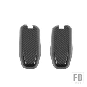 フォード ABS リアドアテールゲートガラスヒンジ装飾カバーブロンコスポーツ 2021 2022 外装アクセサリー - carbon fiber grain