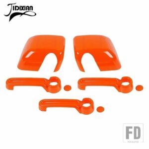 ジープ バックミラードアハンドル装飾カバーラングラー JK 2007-17 - 2 door orange