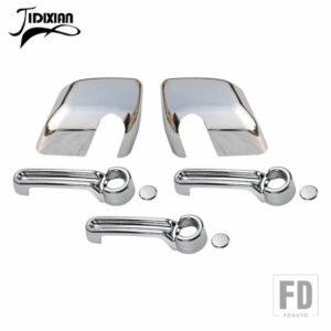ジープ バックミラードアハンドル装飾カバーラングラー JK 2007-17 - 2 door chrome