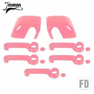 ジープ バックミラードアハンドル装飾カバーラングラー JK 2007-17 - 4 door pink