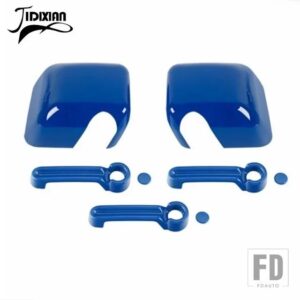 ジープ バックミラードアハンドル装飾カバーラングラー JK 2007-17 - 2 door blue