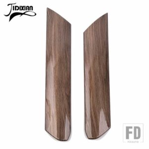 シボレー シルバラード 2022 2023 2024 2025 アップ ABS ギアシフトサイドパネル装飾カバーインテリアアクセサリー - Wood Grain