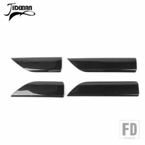 シボレー ドアインナーパネル装飾カバーシルバラード GMC シエラ 2019-22 インテリアアクセサリー - carbon fiber grain