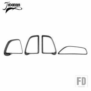 ダッジチャレンジャー 2015-24 カーエアコンベントアウトレット装飾カバー - carbon fiber grain