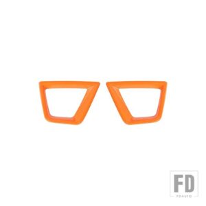 ジープ 車フロントウィンカーライトランプ装飾カバーレネゲード 2019-24 アップアクセサリー - Orange