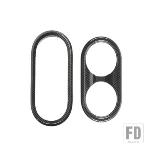 ジープ ギアシフト装飾リングカップホルダー装飾カバーラングラー JK 2007 2008 2009 2010 インナーアクセサリー - carbon fiber grain