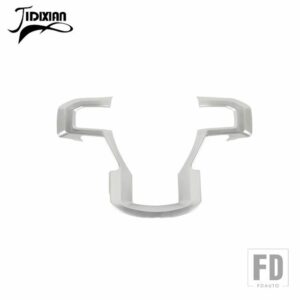 フォード ABS ステアリングホイール装飾パネルカバー F150 2015-20 インテリアアクセサリー - Silver