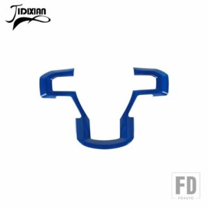 フォード ABS ステアリングホイール装飾パネルカバー F150 2015-20 インテリアアクセサリー - Blue