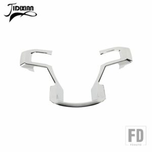 フォード ABS ステアリングホイール装飾パネルカバー F150 2015-20 インテリアアクセサリー - Chrome